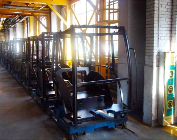 Tractor  coating equipment